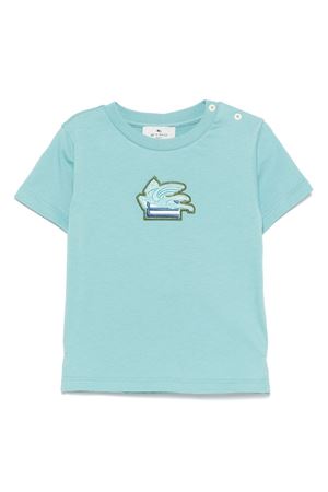 T-shirt con ricamo Pegaso ETRO KIDS | GW8571Z208160I